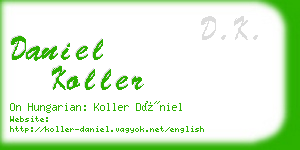 daniel koller business card